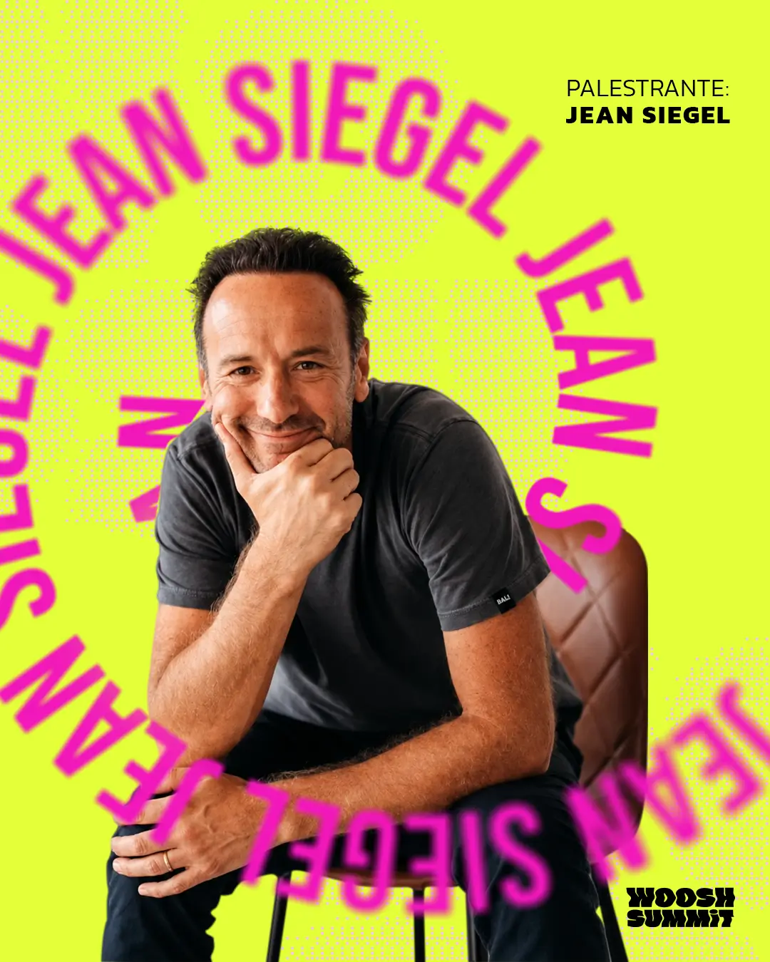 Jean Siegel, palestrante confirmado no Woosh Summit