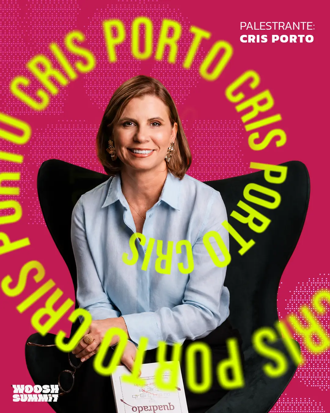Cris, palestrante confirmado no Woosh Summit